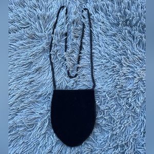 Giorgio Armani black velvet purse